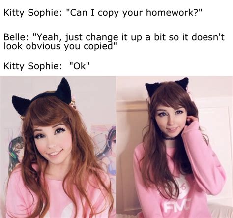 belle delphine meme